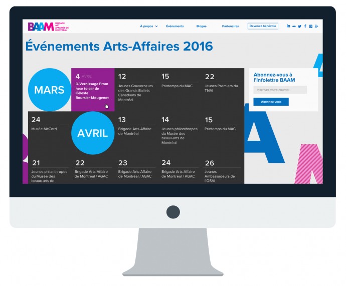 Calendrier Relève Arts-Affaires